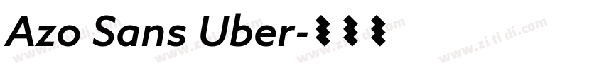 Azo Sans Uber字体转换